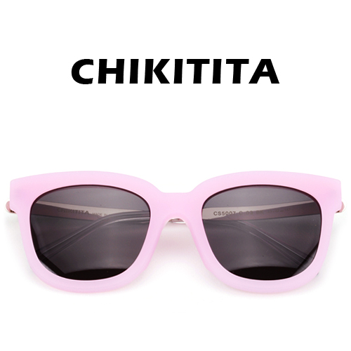 치키티타선글라스 CS5007 3 BK  오버사이즈 앱센트 뿔테 핑크